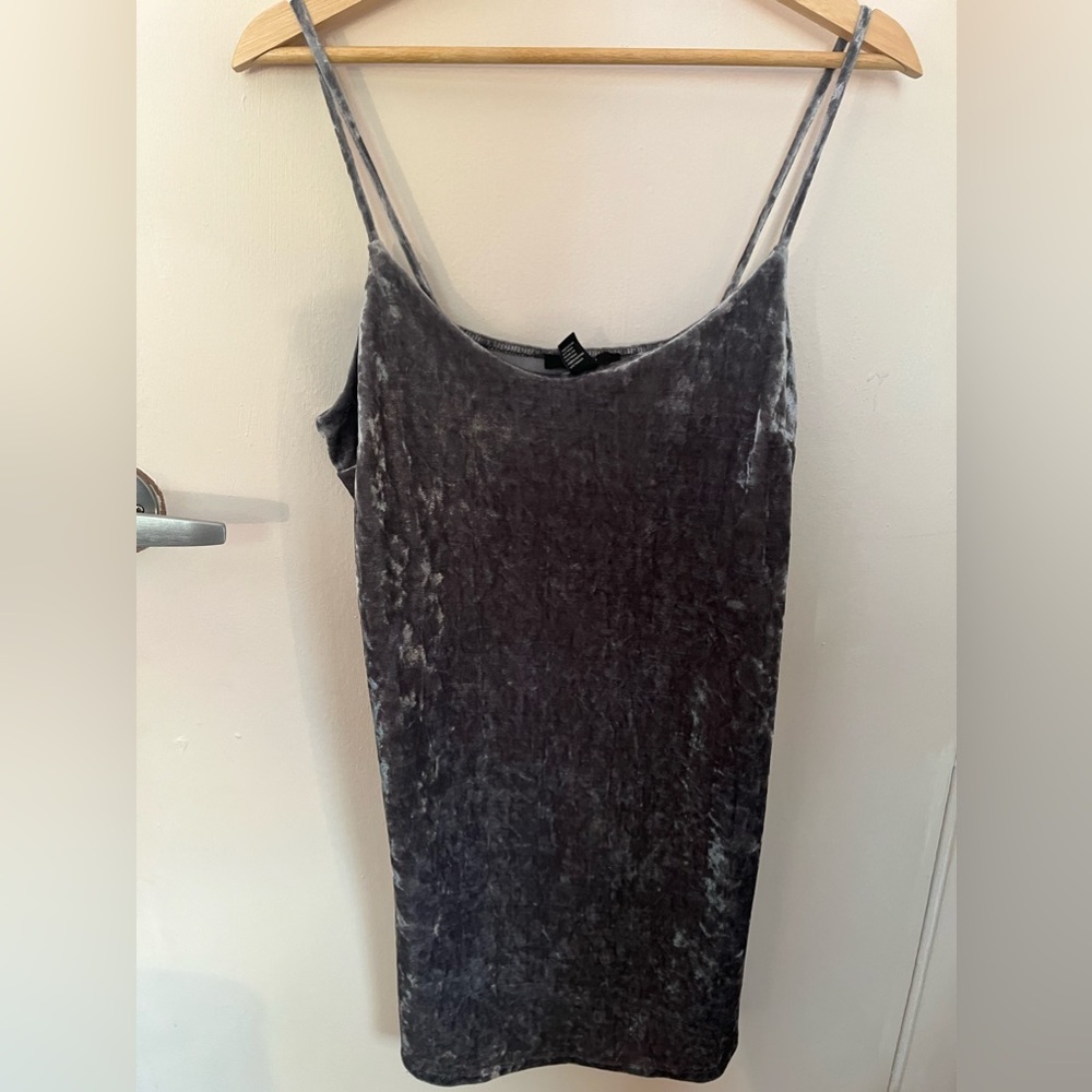 Velvet mini dress